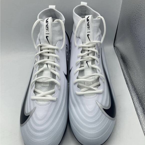 Nike Zoom Air Vapor Pro 1 White/Black Football Cleats IB2495-105 Size 14.5 - Picture 2 of 4